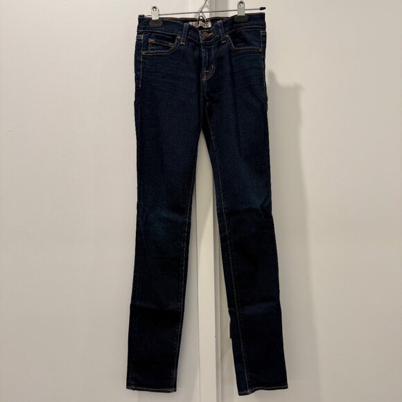 J BRAND Pencil Leg Jeans Ink Dark Blue Denim 26x34 Skinny Straight 26 - Picture 1 of 14